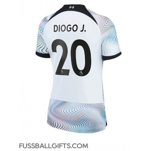 Liverpool Diogo Jota #20 Fußballbekleidung Auswärtstrikot Damen 2022-23 Kurzarm